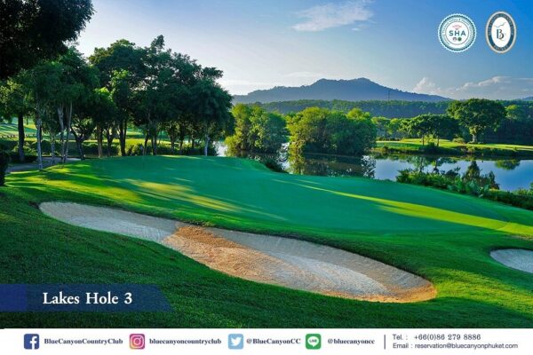 Blue Canyon Country Club Lakes Course-landskab med udsigt over søen